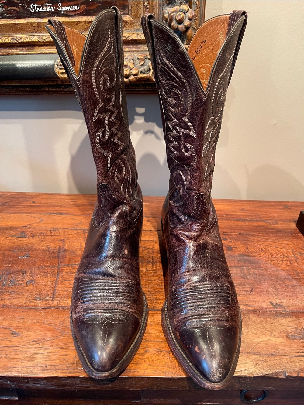 Lucchese Classic Men's Brown Leather Western Cowboy Boots